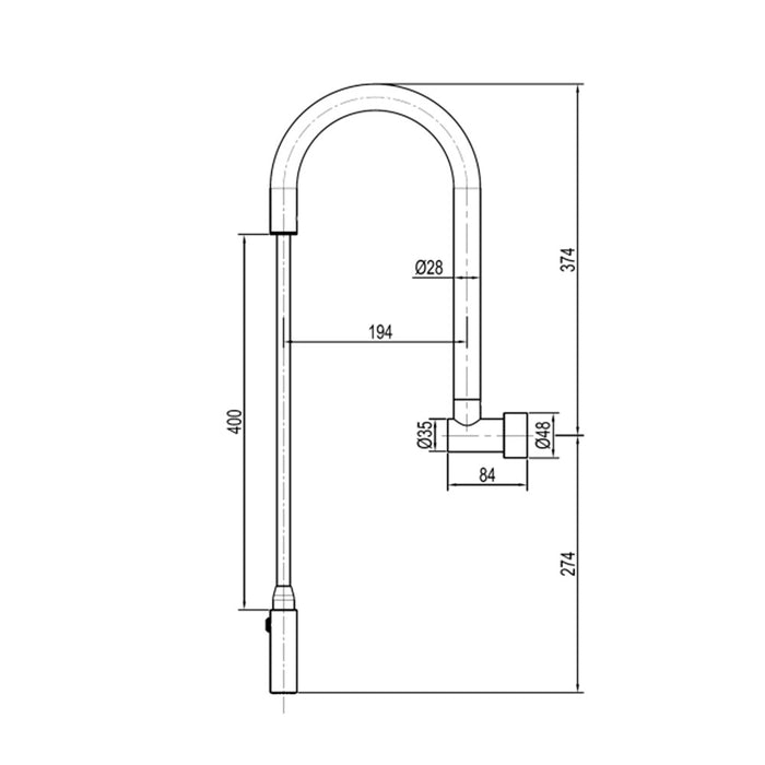 Suprema XPRESS FIT Unique World First Innovation Satin/Chrome/Matt Black 304 Stainless Steel Swivel Pull Out Dual Spray Nozzle Retractable Wall Spout