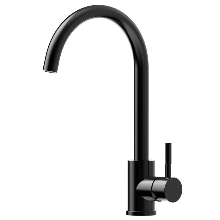 Suprema XPRESS FIT XPO Satin/Chrome/Matt Black Stainless Steel Gooseneck Kitchen Mixer