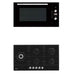 900mm DiLusso Black Cooktops and Electric Oven and Concealed Rangehood Kitchen Appliance Packages