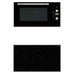 900mm DiLusso Black Electric Ceramic Cooktop and Electric Oven and Concealed Rangehood Kitchen Appliance Packages