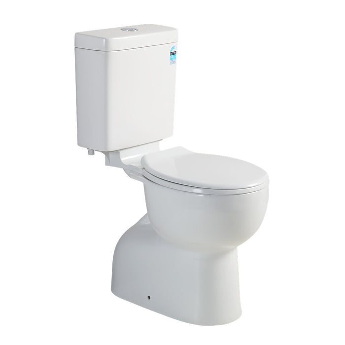 650*380*920mm Poseidon Dingo Box Rim Gloss White Closed Couple Toilet Suite
