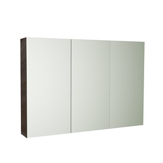 600-1500*750*155mm Poseidon Evie Dark Brown Moisture Resistant Plywood Glass Rectangle Shaving Cabinet