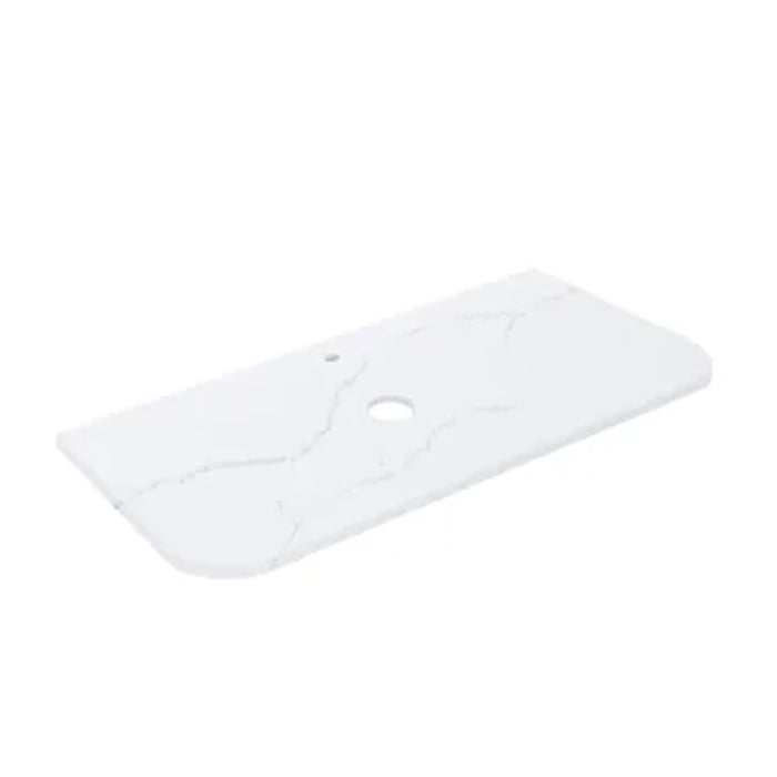 600-1800*455*400mm Lukka Estella Modern Matt White PVC Fluted Wall Hung Vanity