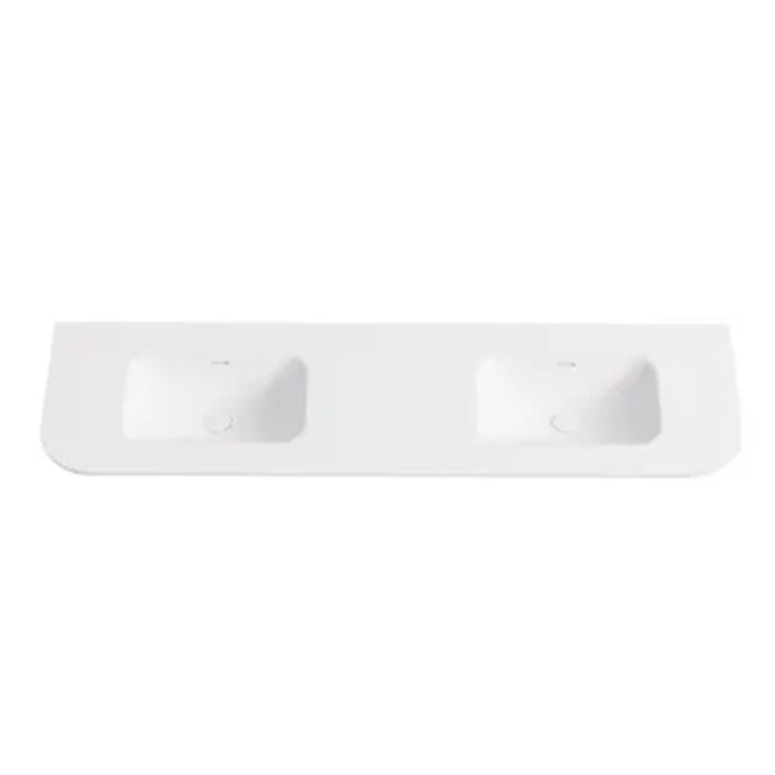 600-1800*455*400mm Lukka Estella Modern Matt White PVC Fluted Wall Hung Vanity