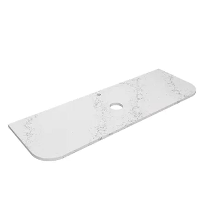 600-1800*455*400mm Lukka Estella Modern Matt White PVC Fluted Wall Hung Vanity