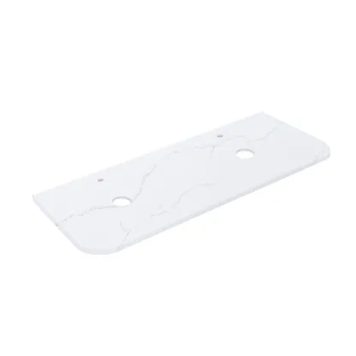 600-1800*455*400mm Lukka Estella Modern Matt White PVC Fluted Wall Hung Vanity