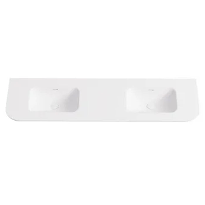 600-1800*455*400mm Lukka Estella Modern Matte Black PVC Wall Hung Vanity
