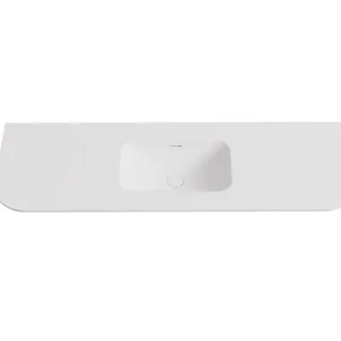 600-1800*455*400mm Lukka Estella Modern Matte Black PVC Wall Hung Vanity