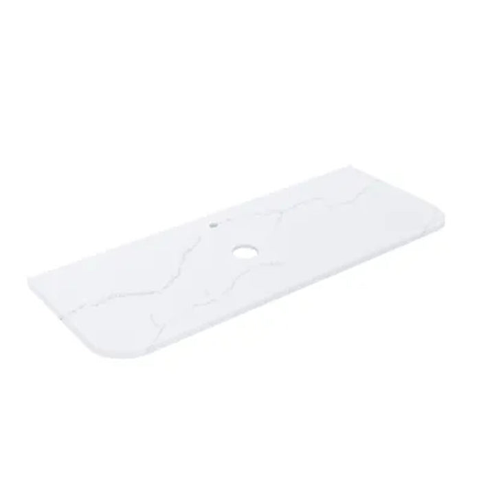 600-1800*455*400mm Lukka Estella Modern Matt White PVC Fluted Wall Hung Vanity