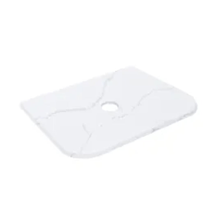 600-1800*455*400mm Lukka Estella Modern Matt White PVC Fluted Wall Hung Vanity
