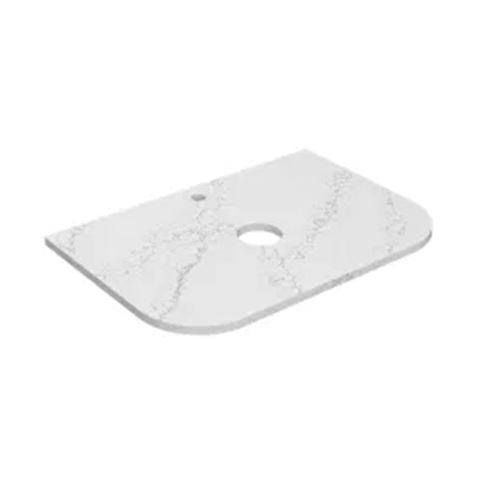 600-1800*455*400mm Lukka Estella Modern Matt White PVC Fluted Wall Hung Vanity