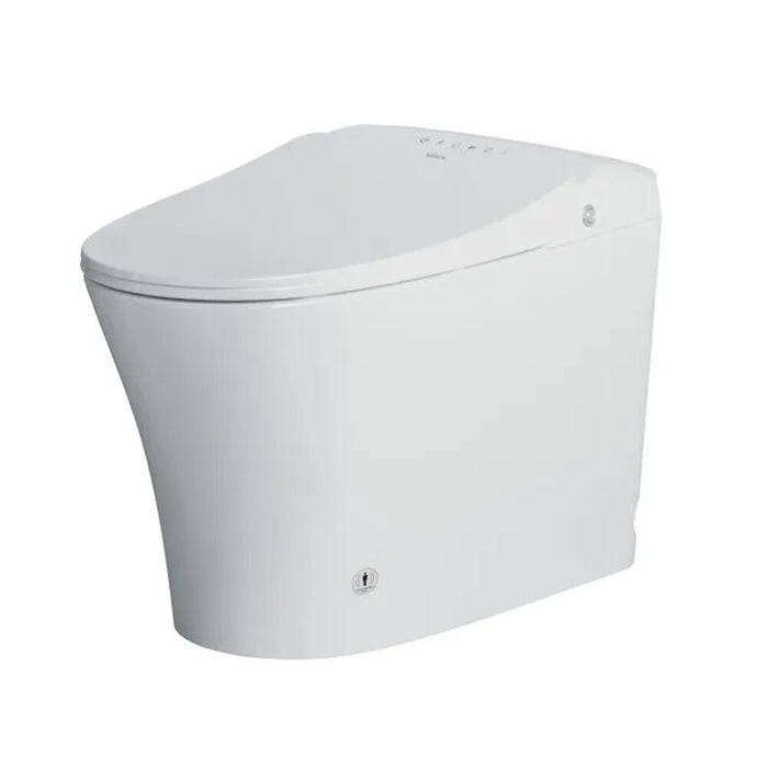 684*408*474mm Otti Attica Claya SPA Wellness Gloss White Ceramic Super Siphonic Smart Toilet Suite