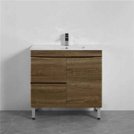 750-1500*450*820mm ABS Forest Timber DV Series Dark Oak MDF Curved Edges Wall Hung/Freestanding Vanity
