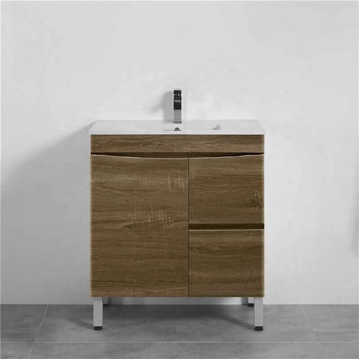 750-1500*450*820mm ABS Forest Timber DV Series Dark Oak MDF Curved Edges Wall Hung/Freestanding Vanity