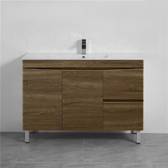 750-1500*450*820mm ABS Forest Timber DV Series Dark Oak MDF Curved Edges Wall Hung/Freestanding Vanity