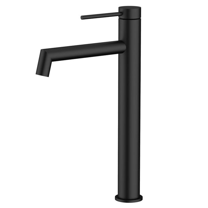 Amoza Brushed Stainless Steel/Brushed Gold/Chrome/Gun Metal/Matt Black 304 Stainless Steel Hi-Rise Right Angle Basin Mixer Tapware