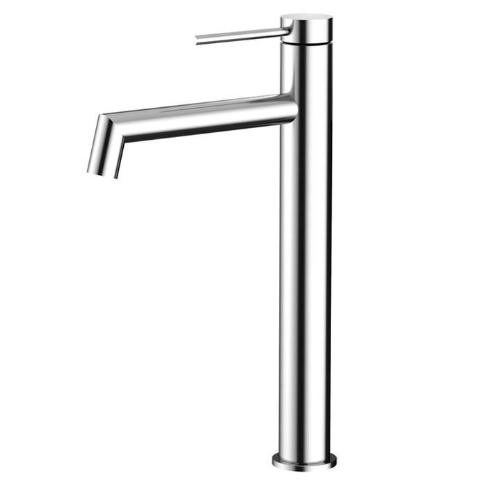 Amoza Brushed Stainless Steel/Brushed Gold/Chrome/Gun Metal/Matt Black 304 Stainless Steel Hi-Rise Right Angle Basin Mixer Tapware