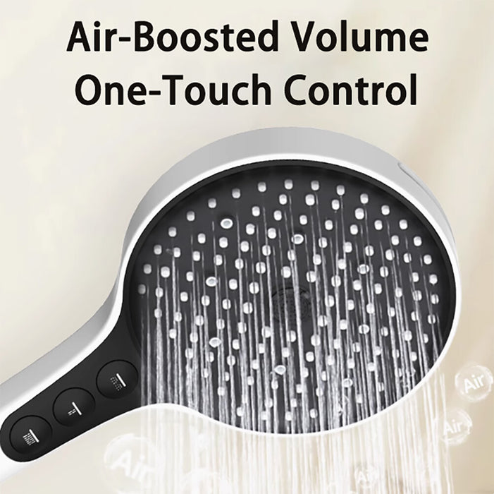 265mm Amoza Galaxy Chrome/Matt Black/Gun Metal/Brushed Nickel/Brushed Gold 304 Stainless Steel Top Side Spray 5F Hand Shower