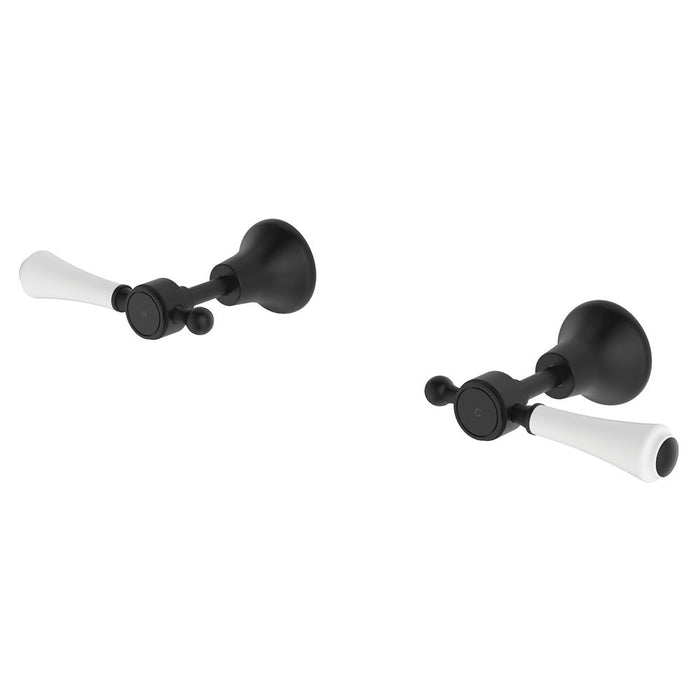 Fienza Lillian Matte Black/Chrome/Brushed Nickel/Urban Brass Solid Brass Electroplated/PVD Basin Set/Sink Mixer/Wall Top Assembly Tapware