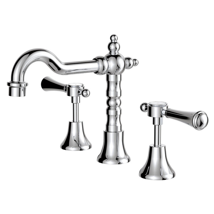 Fienza Lillian Matte Black/Chrome/Brushed Nickel/Urban Brass Solid Brass Electroplated/PVD Basin Set/Sink Mixer/Wall Top Assembly Tapware