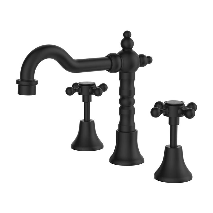Fienza Lillian Matte Black/Chrome/Brushed Nickel/Urban Brass Solid Brass Electroplated/PVD Basin Set/Sink Mixer/Wall Top Assembly Tapware