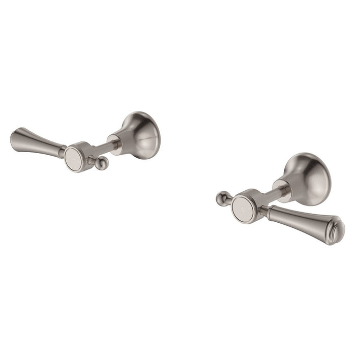 Fienza Lillian Matte Black/Chrome/Brushed Nickel/Urban Brass Solid Brass Electroplated/PVD Basin Set/Sink Mixer/Wall Top Assembly Tapware