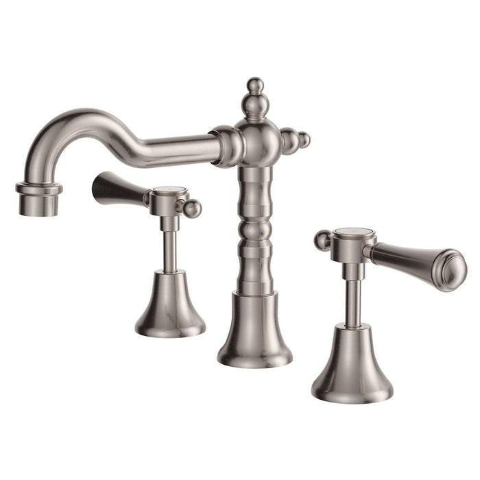 Fienza Lillian Matte Black/Chrome/Brushed Nickel/Urban Brass Solid Brass Electroplated/PVD Basin Set/Sink Mixer/Wall Top Assembly Tapware