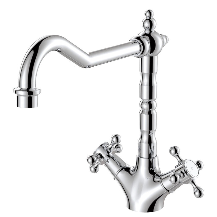 Fienza Lillian Matte Black/Chrome/Brushed Nickel/Urban Brass Solid Brass Electroplated/PVD Basin Set/Sink Mixer/Wall Top Assembly Tapware
