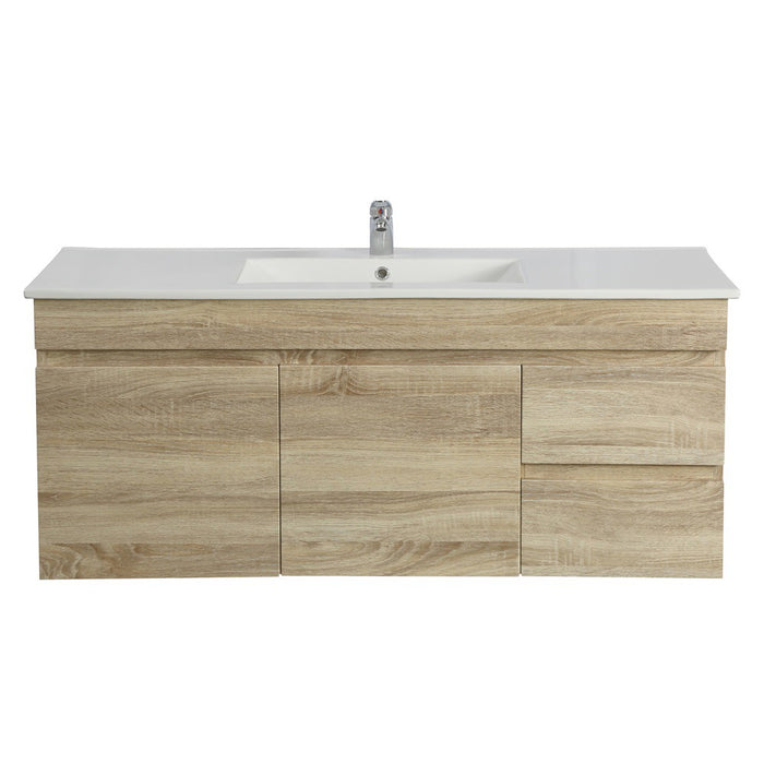 600-1500*500*450mm POS Berge White Oak MDF Wall Hung Vanity