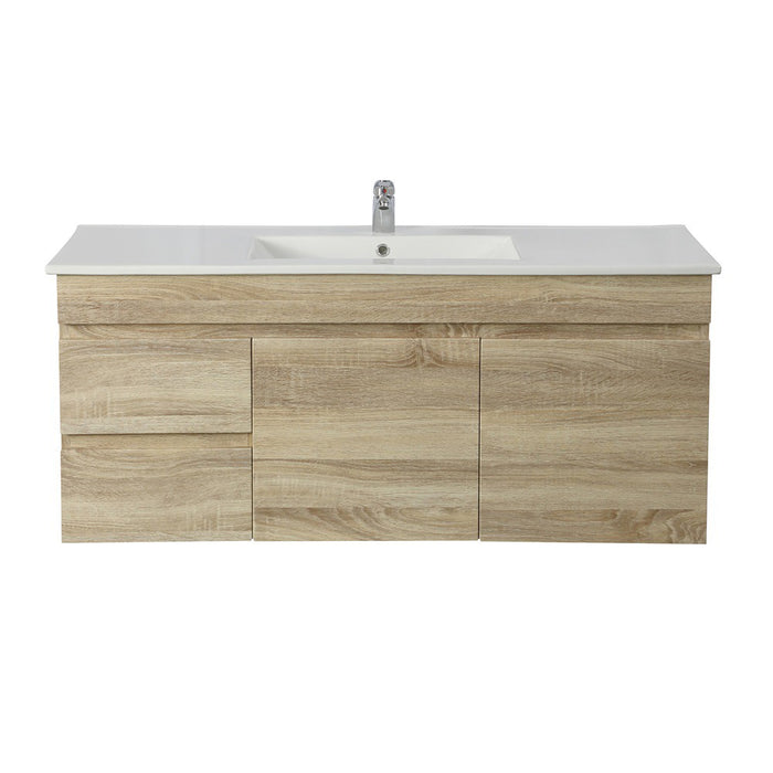 600-1500*500*450mm POS Berge White Oak MDF Wall Hung Vanity