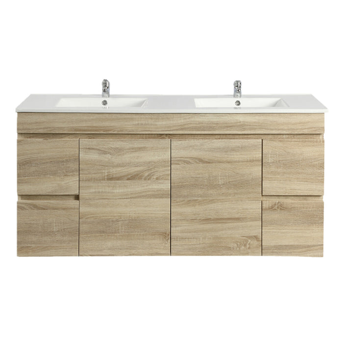 600-1500*500*450mm POS Berge White Oak MDF Wall Hung Vanity