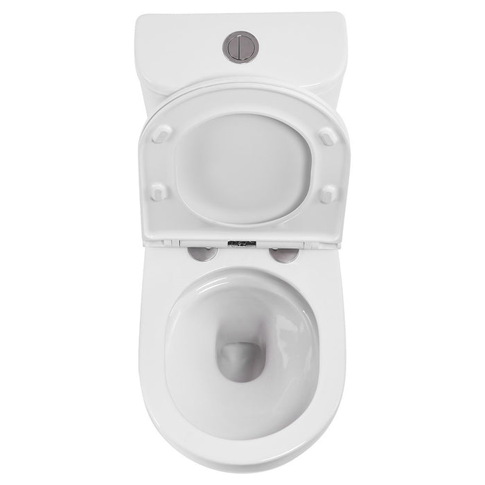665*355*780mm Fienza Petra Gloss White Rimless Close-Coupled Toilet