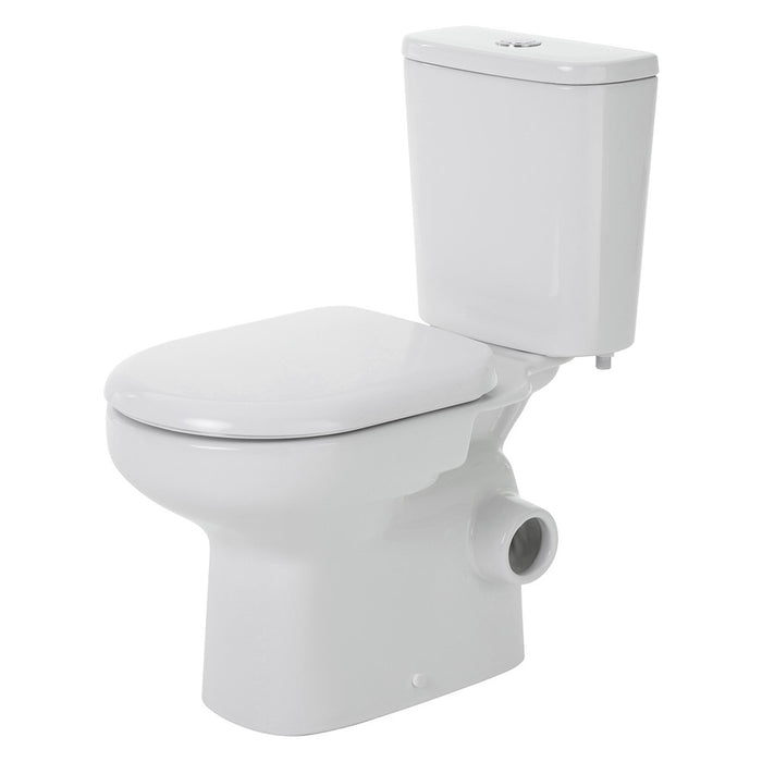 665*355*780mm Fienza Petra Gloss White Rimless Close-Coupled Toilet