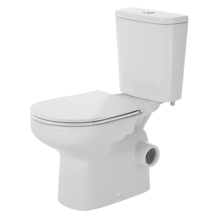 665*355*780mm Fienza Petra Gloss White Rimless Close-Coupled Toilet