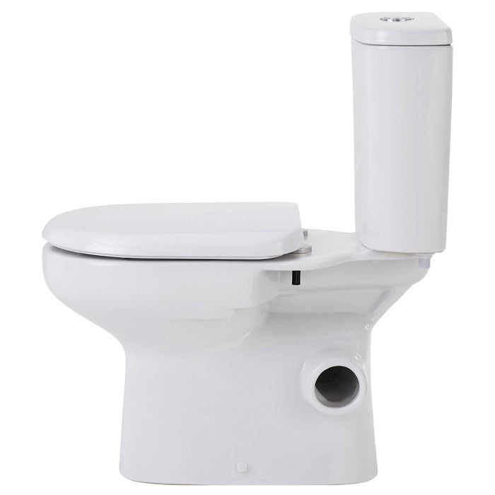 665*355*780mm Fienza Petra Gloss White Rimless Close-Coupled Toilet