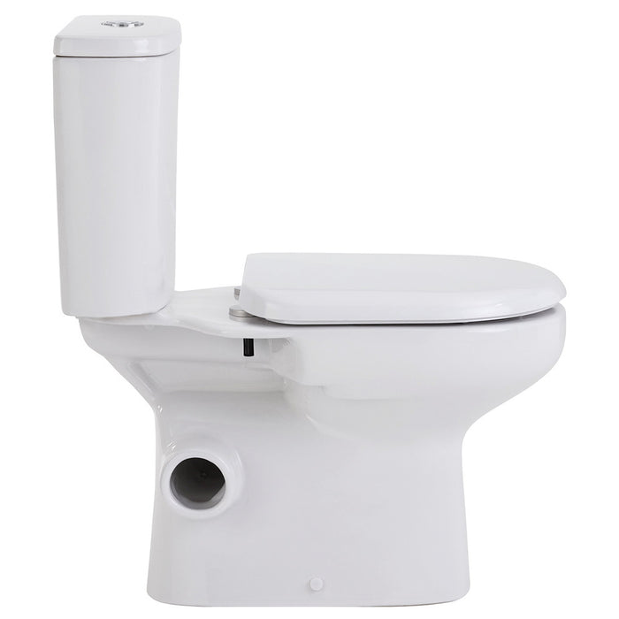 665*355*780mm Fienza Petra Gloss White Rimless Close-Coupled Toilet
