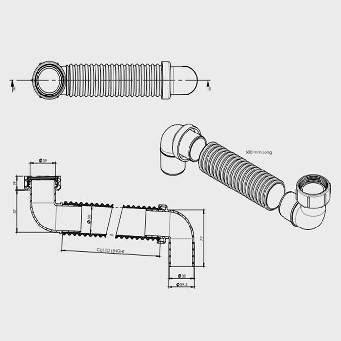 600mm Poseidon Flex dinger Cap & Lining Kit