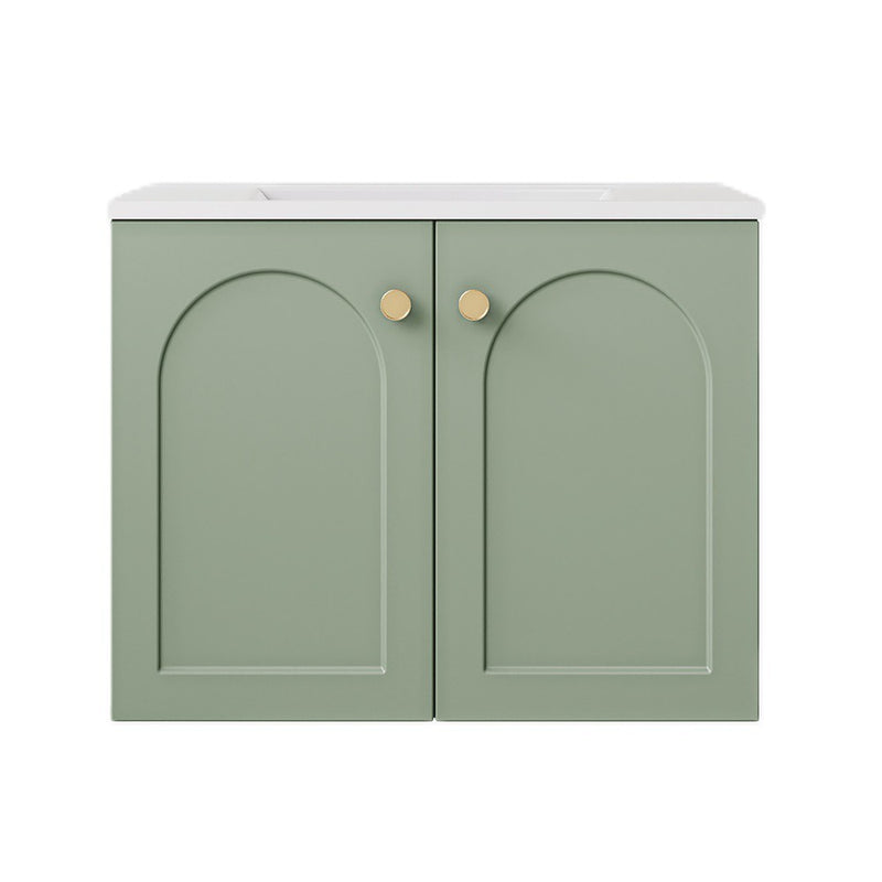 600*455*470mm Lukka Chester Federation Olive Green PVC Cabinet Wall Hung Vanity