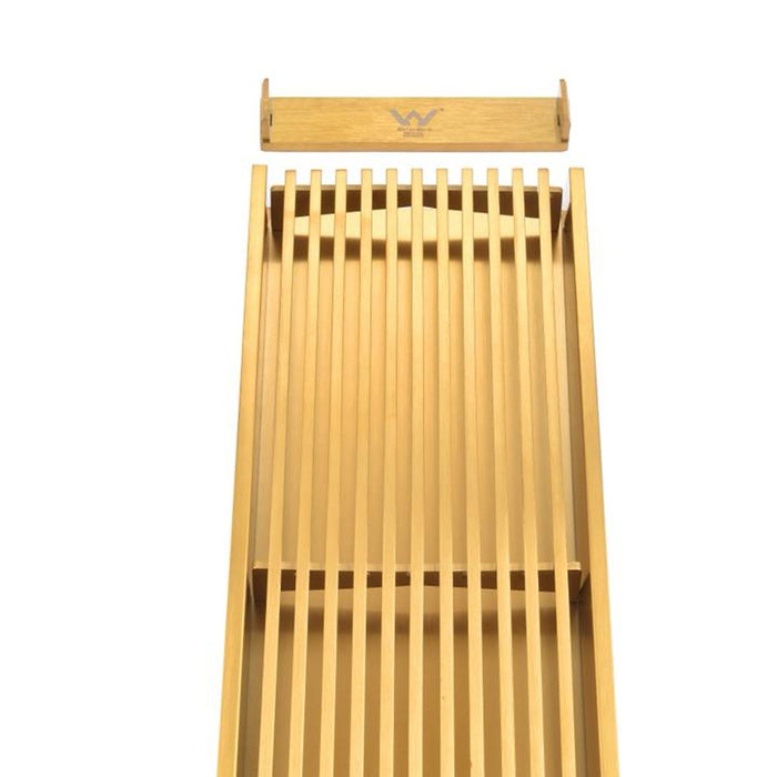 600-3000mm Somer Brushed Gold DIY Grill Drain Floor Waste (No Outlet)