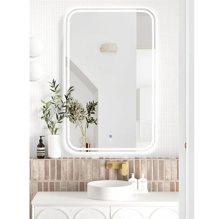 900-1500*750mm Otti Newport Frameless/BLack Metal/Gold Metal/White Metal Framed Soft Rectangle LED Mirror