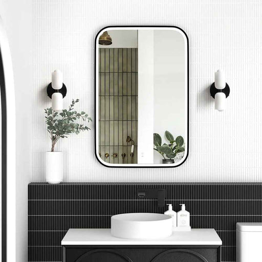 900-1500*750mm Otti Newport Frameless/BLack Metal/Gold Metal/White Metal Framed Soft Rectangle LED Mirror (Copy)