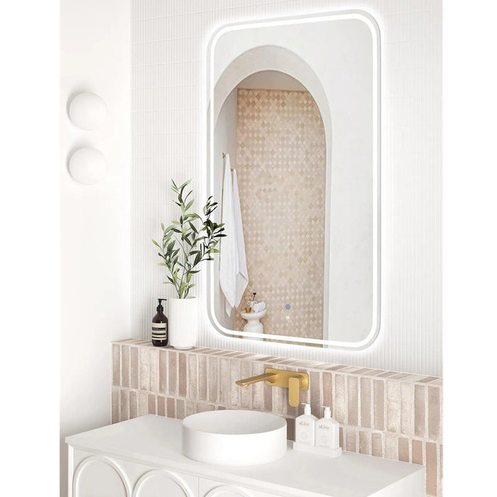 900-1500*750mm Otti Newport Frameless/BLack Metal/Gold Metal/White Metal Framed Soft Rectangle LED Mirror