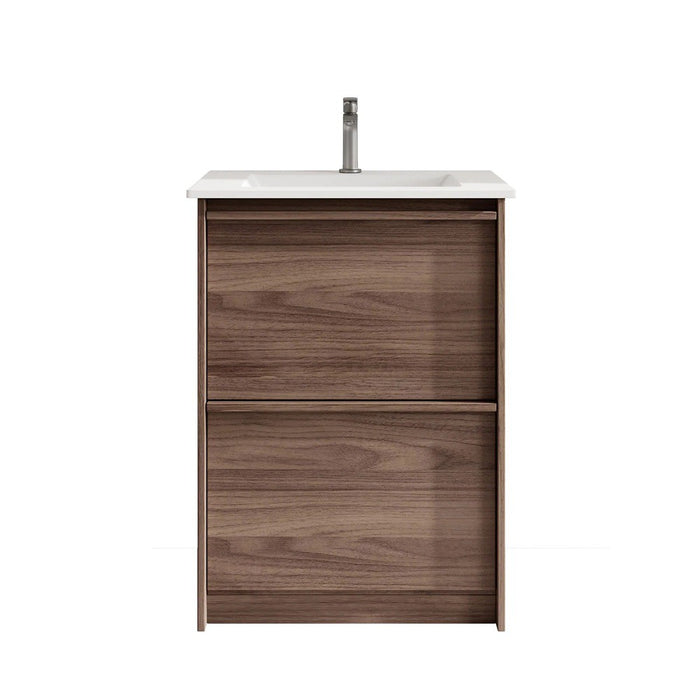 600-1200*455*830mm Mercio Bella Notaio Walnut Freestanding Vanity