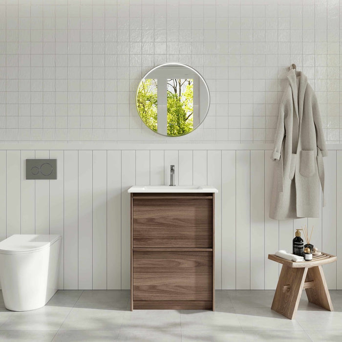 600-1200*455*830mm Mercio Bella Notaio Walnut Freestanding Vanity