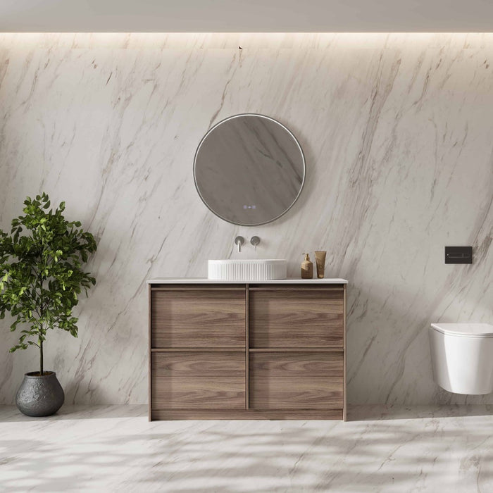 600-1200*455*830mm Mercio Bella Notaio Walnut Freestanding Vanity