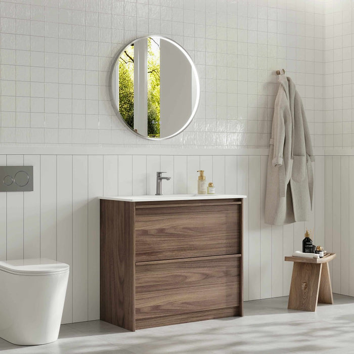 600-1200*455*830mm Mercio Bella Notaio Walnut Freestanding Vanity