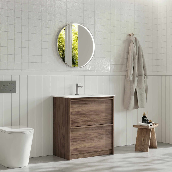600-1200*455*830mm Mercio Bella Notaio Walnut Freestanding Vanity