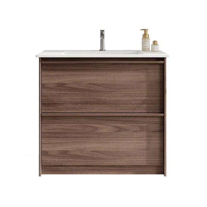 600-1200*455*830mm Mercio Bella Notaio Walnut Freestanding Vanity