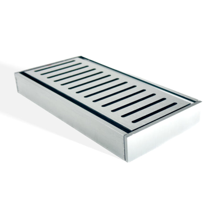 300-5600*26*100mm Aquaperla Silver Ezy UV Stable Anodised Aluminium Flow Floor Grate