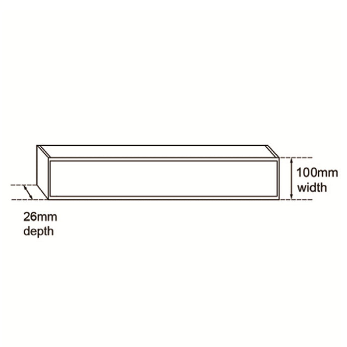 300-5600*26*100mm Aquaperla Silver Ezy UV Stable Anodised Aluminium Flow Tile Insert Grate